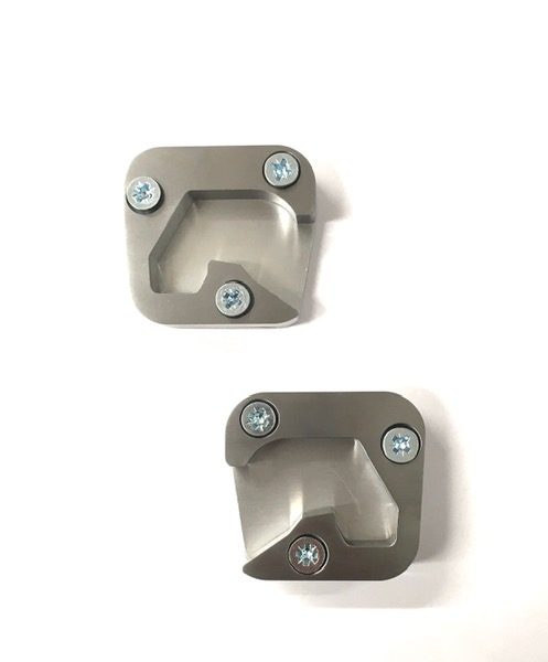 Door Lock Striker Plate Complete With Screws & Backplates – Pair
