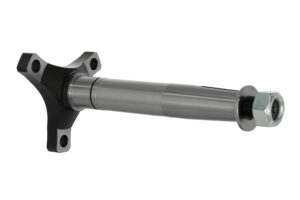 Hubshaft Rear with keyway - Solid Steel Billet - Special Steel Nut & Washer single
