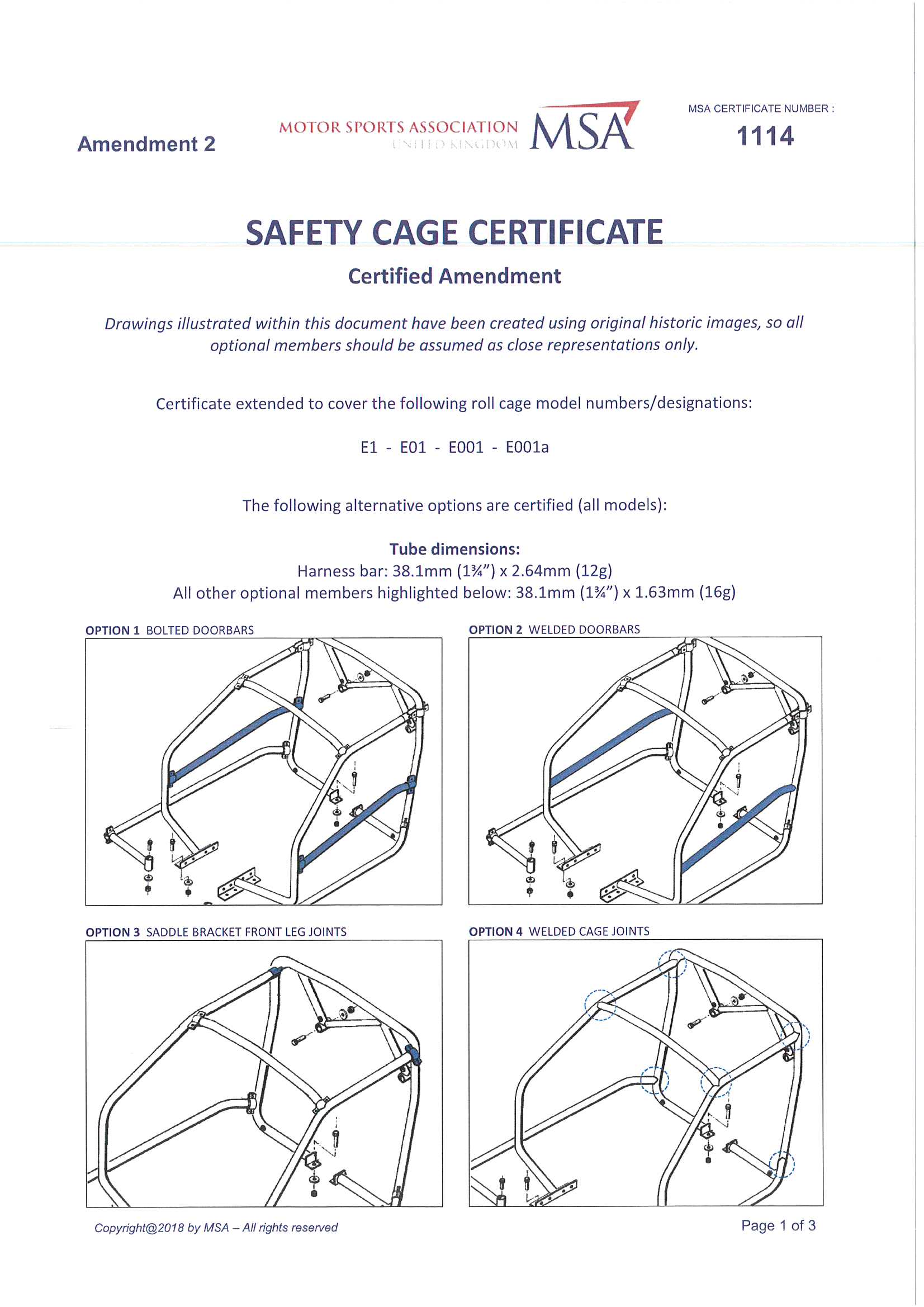 Exciting new TTR product, Homologated Roll Cage