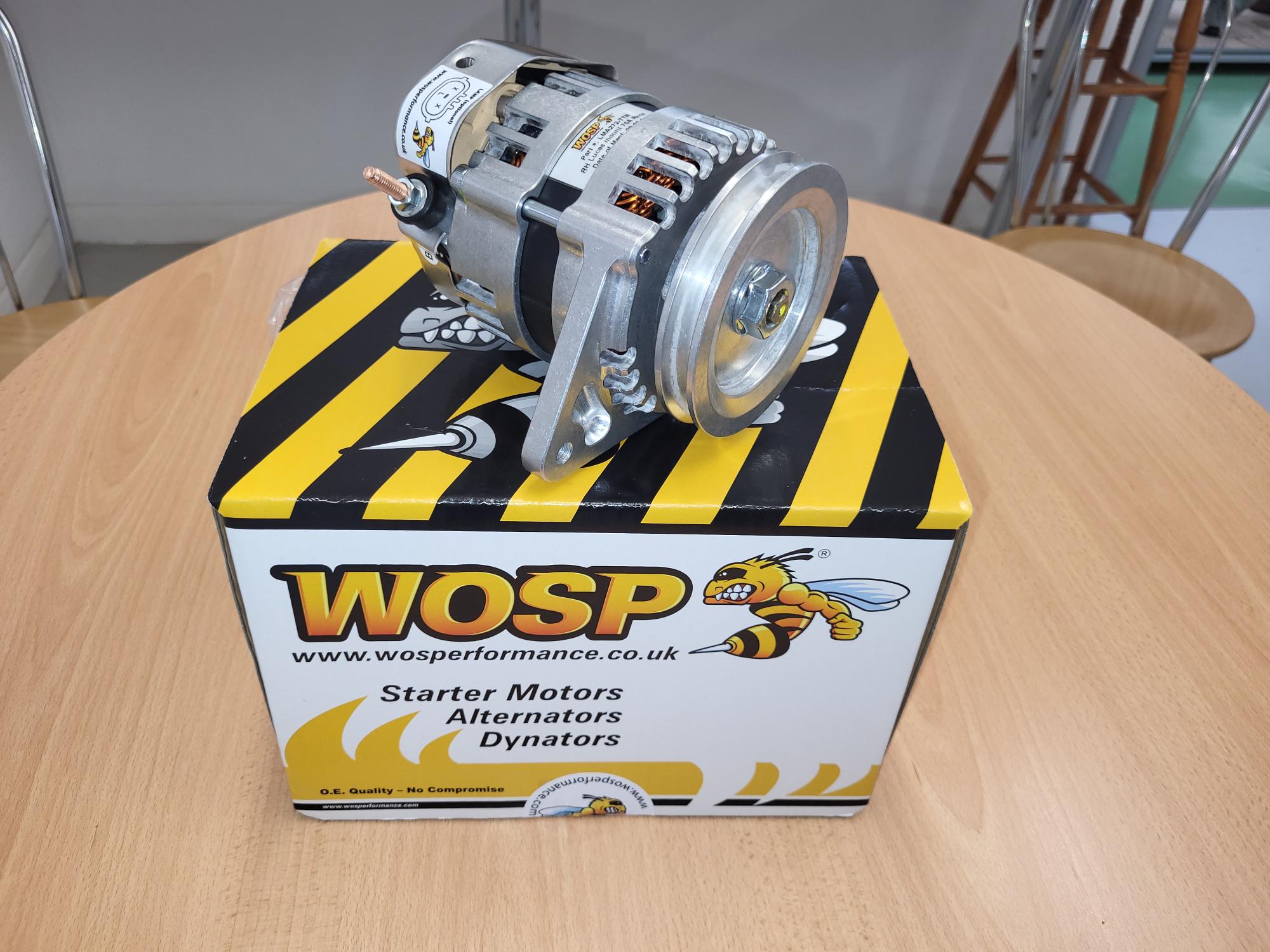 New TTR Wosp Lightweight Race Alternator 70amp.